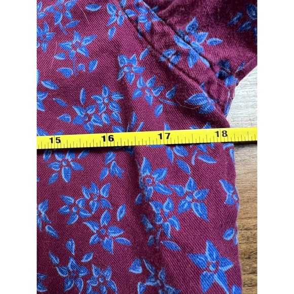 VTG LL Bean cotton floral blouse US made cottagecore prairie SM whimsy retro - Picture 7 of 7